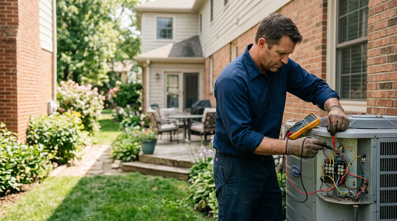 HVAC technician working near Granger, IN